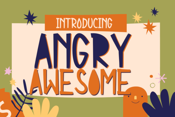 Angry Awesome: A Playful Display Font That Pops on the Web