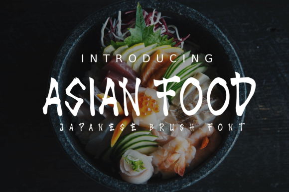 Asian Food: A Playful Display Font for Bold Brand Moments