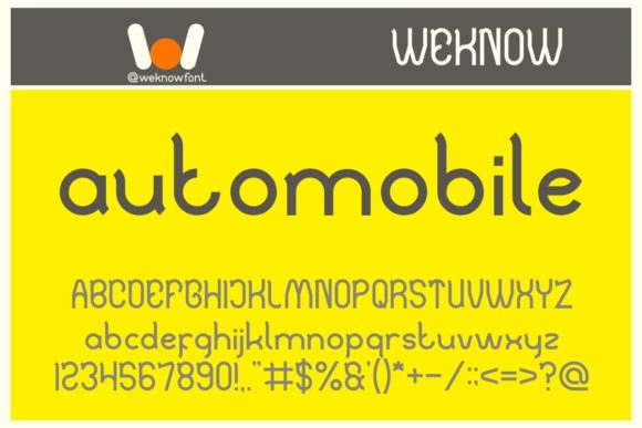 Automobile: A Bold Display Font for Modern Web Brands
