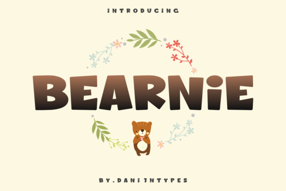 Bearnie: A Playful Display Font with Editorial Warmth