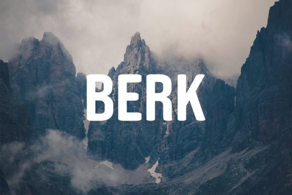 Berk: A Clean, Modern Display Font for Crafters & Sellers