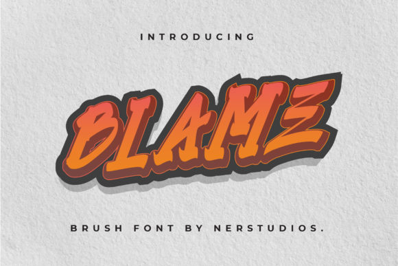 Blame Font: A Bold, Street-Smart Display Typeface for Small Business Branding