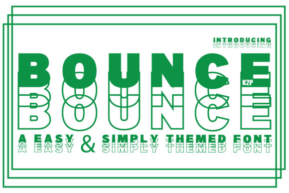 Bounce: A Bold Display Font That Makes Your Brand Unforgettable