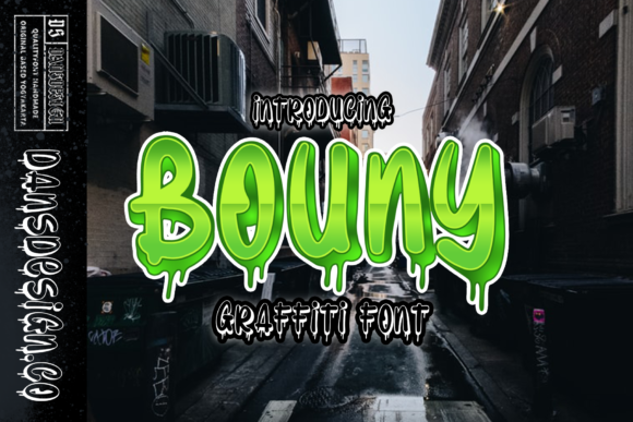 Bouny: A Graffiti-Styled Display Font That Pops on the Web