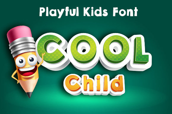 Cool Child: A Playful Display Font for Handmade Creators