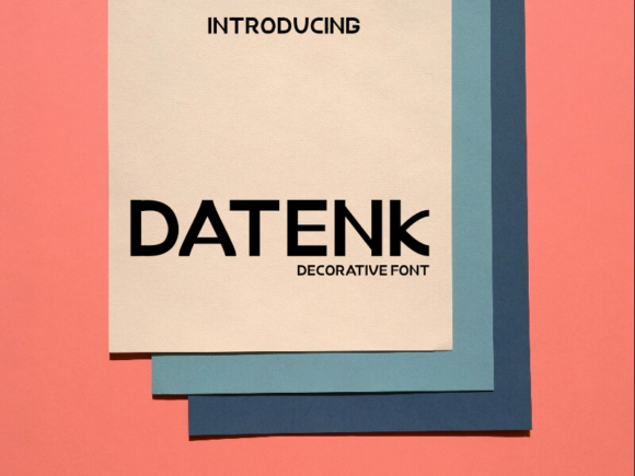 Datenk: A Bold Display Font That Makes Handmade Products Shine