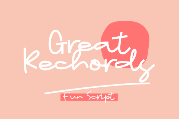 Great Rechords: A Display Font That Feels Like a Design Win
