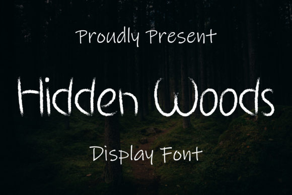 Hidden Woods: A Spooky Display Font for Bold Digital Identity