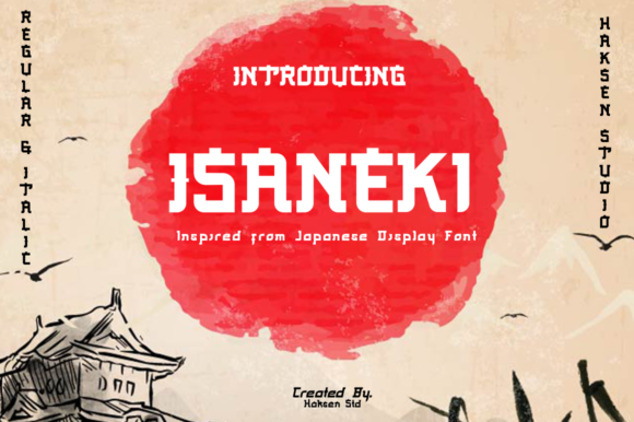 Isaneki: A Japanese-Inspired Display Font for Distinctive Web Identity