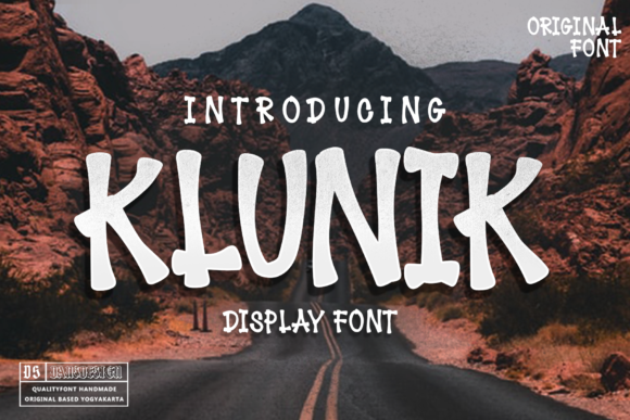 Klunik: A Playful Display Font for Handmade Charm