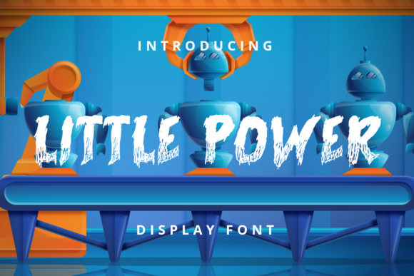 Little Power: A Chunky, Playful Display Font for Handmade Makers