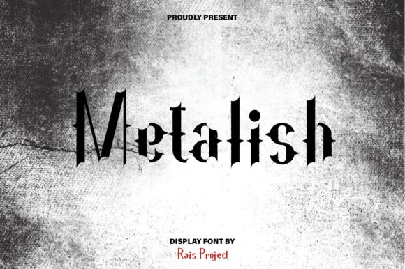 Metalish: A Mystical Display Font for Digital Branding