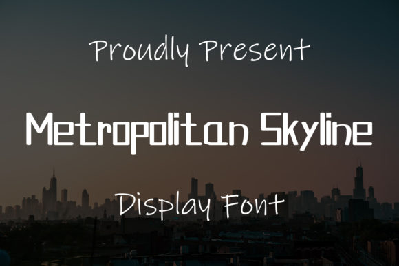 Metropolitan Skyline: A Confident Display Font for Editorial Design