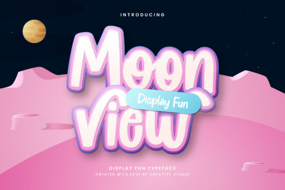Moon View: A Friendly Display Font for Warm Editorial Moments