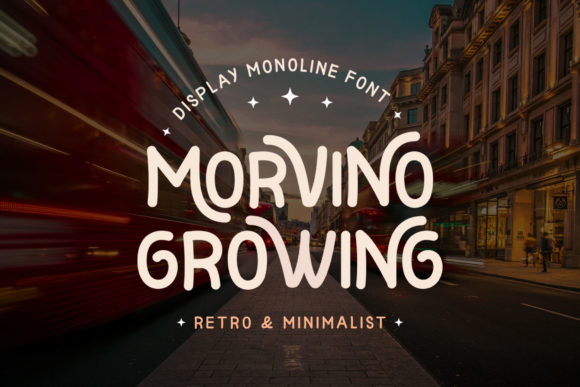 Morvino Growing: A Display Font That Builds Brand Trust
