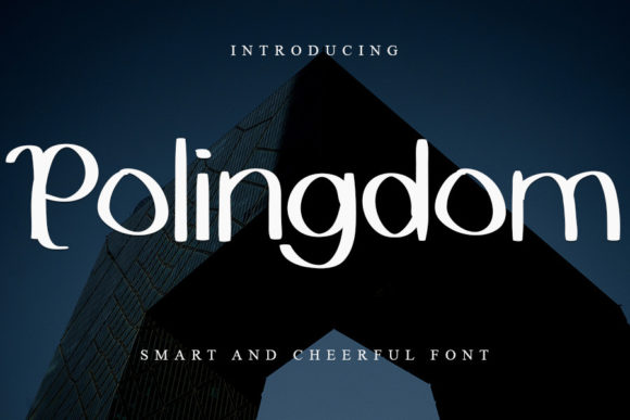 Polingdom: A Display Font That Breathes With Your Content