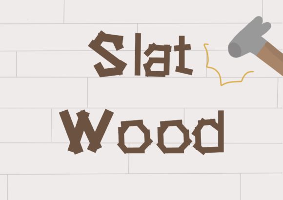 Slat Woods: A Playful Display Font for Editorial Charm