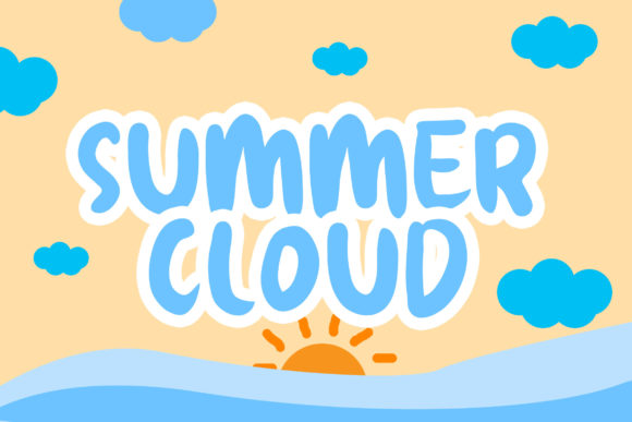 Summer Cloud: A Friendly Display Font for Bright, Child-Friendly Campaigns