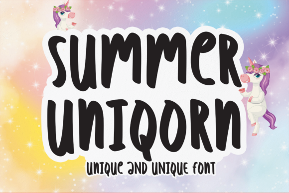 Summer Uniqorn: A Playful Display Font with Editorial Warmth