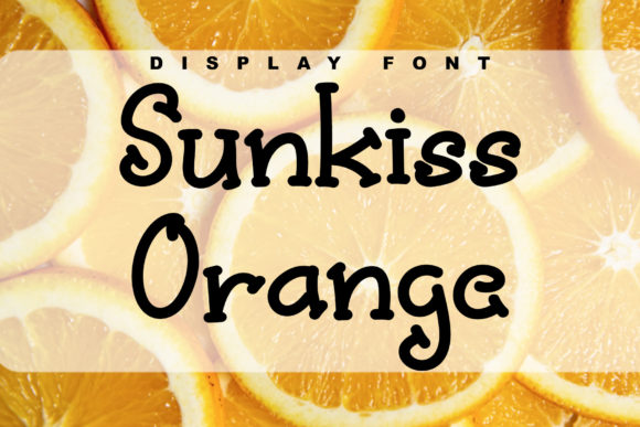 Sunkiss Orange: A Playful Display Font for Digital Branding