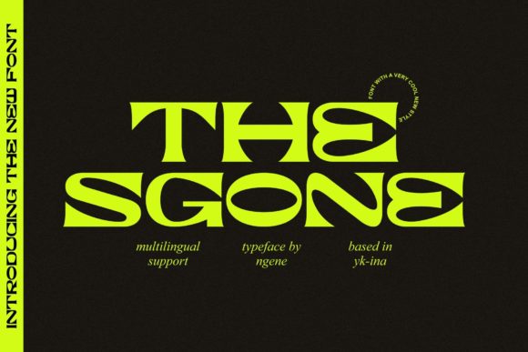 The Sgone: A Display Font That Breathes Life Into Editorial Moments