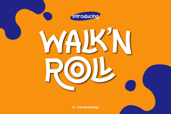 Walk N Roll: A Playful Display Font That Feels Like Summer Vacation