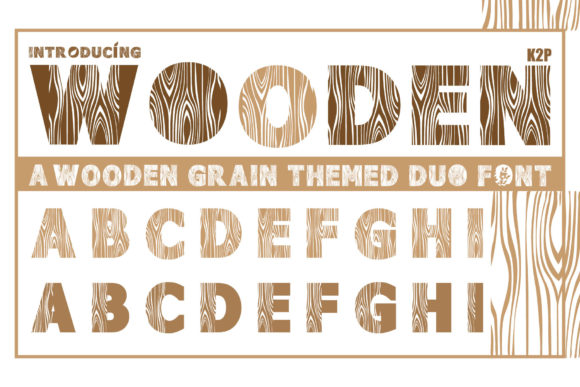 Wooden Duo: A Bold Display Font for Small Business Branding
